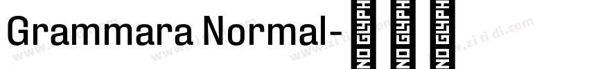 Grammara Normal字体转换